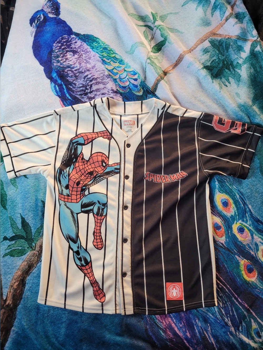 New Kids Spiderman Baseball Jersey